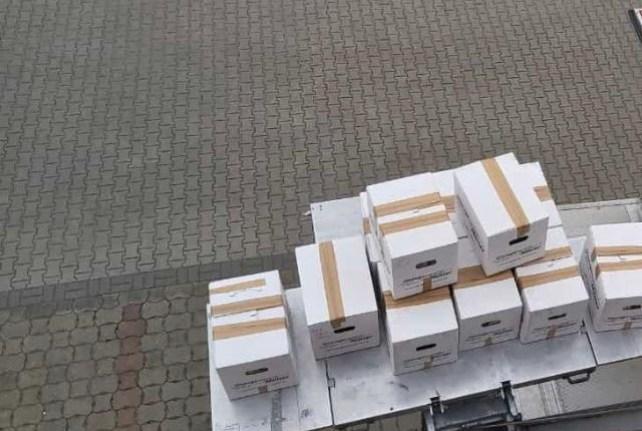 Behördenumzug in Grosspösna mit einem Möbellift